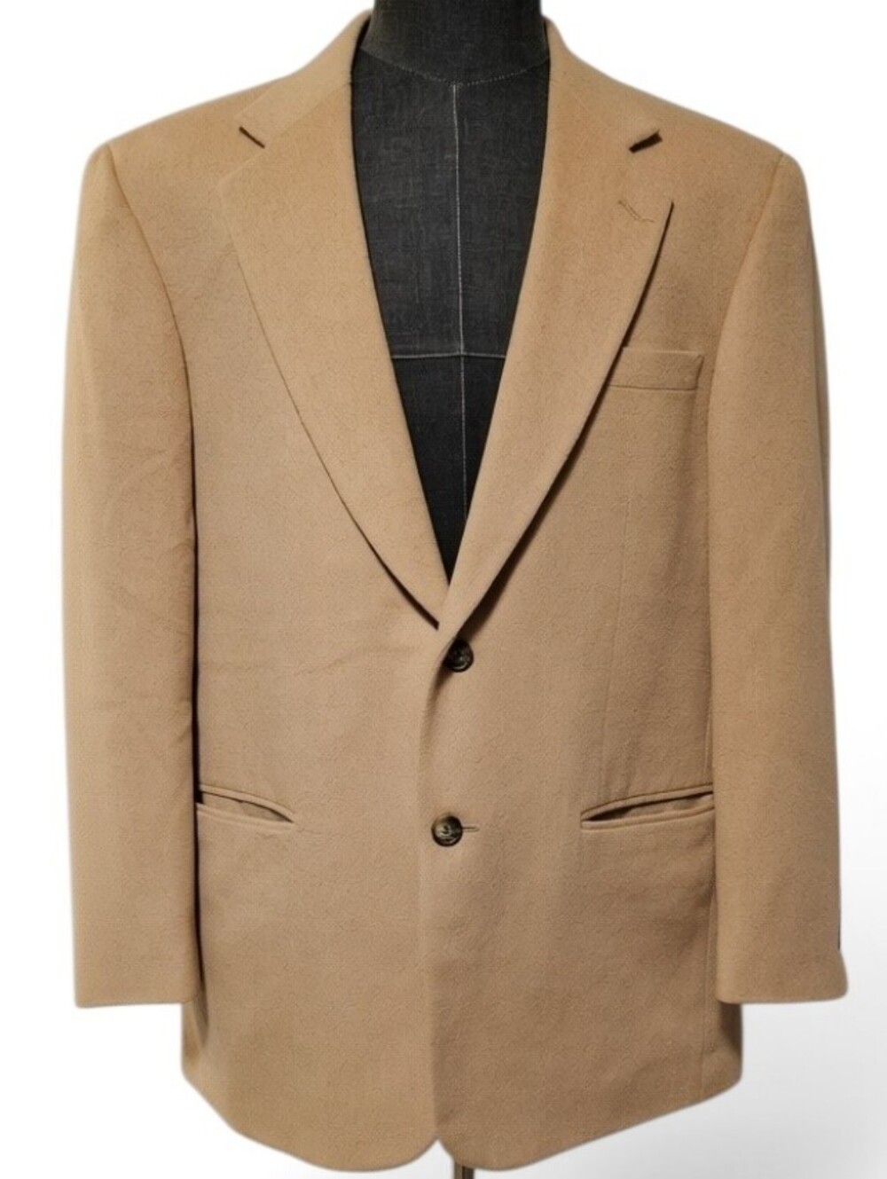 Today's Man Classic Collection Pure Camel Hair Single Breasted Blazer Size 42R